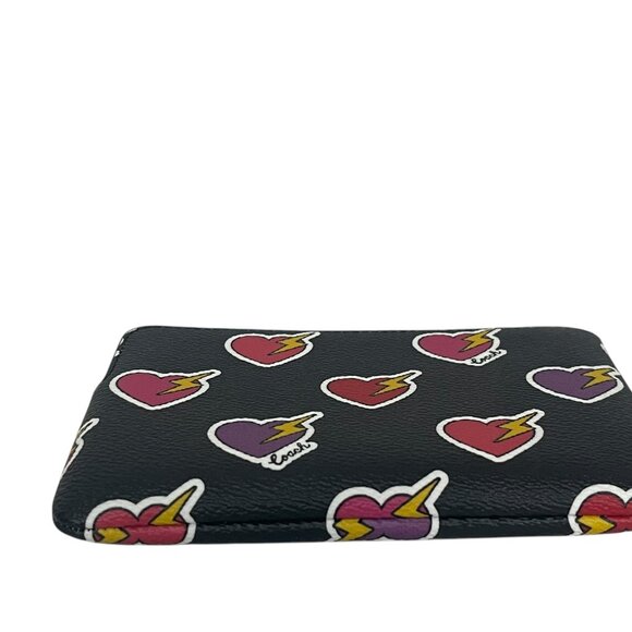 Coach Black Wristlet with Heart and Lightning Design - Picture 6 of 9
